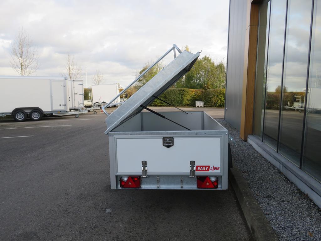 Easyline Gesloten aanhangwagen enkelas 250x130x60cm 750kg